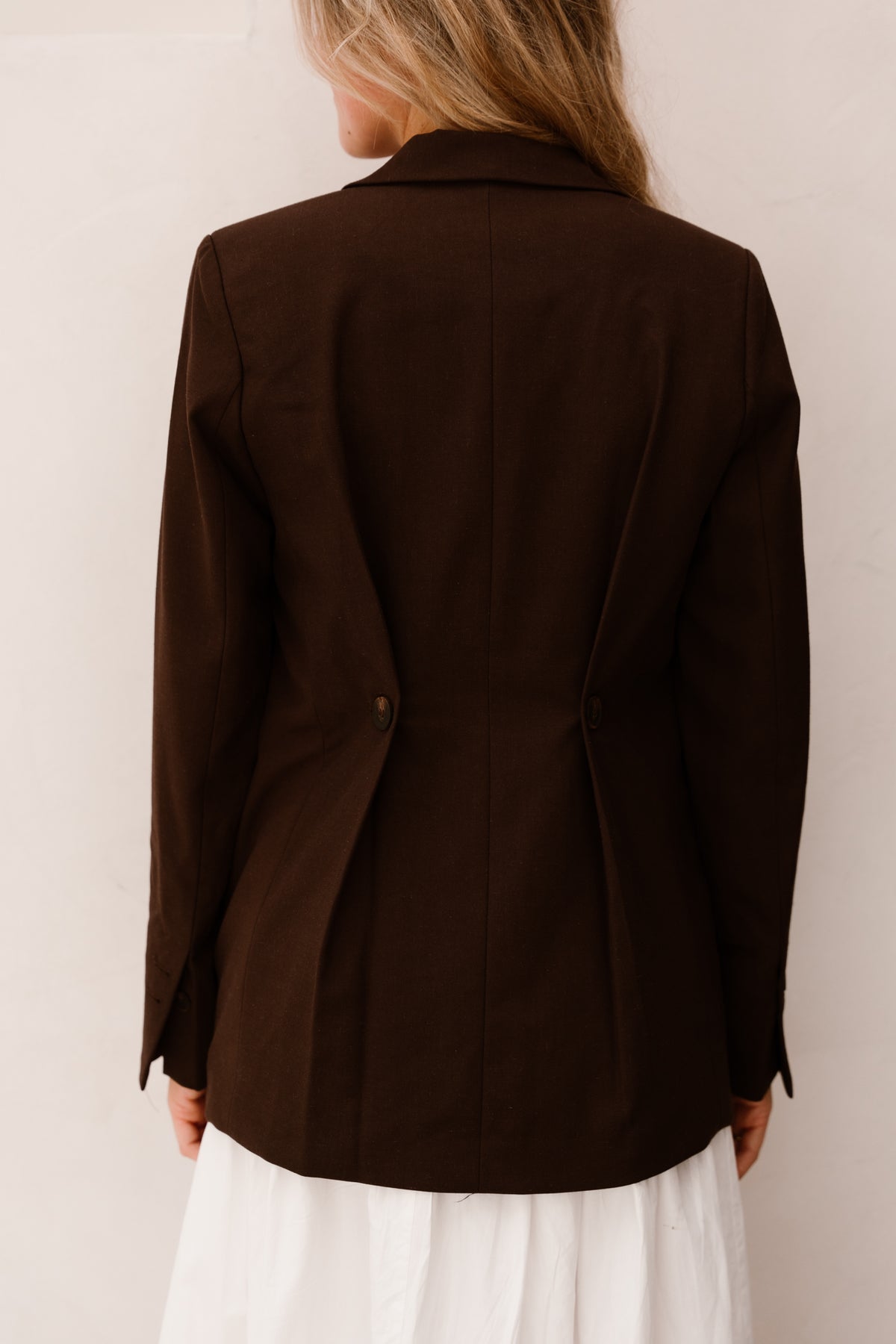 Yasriu blazer coffee bean