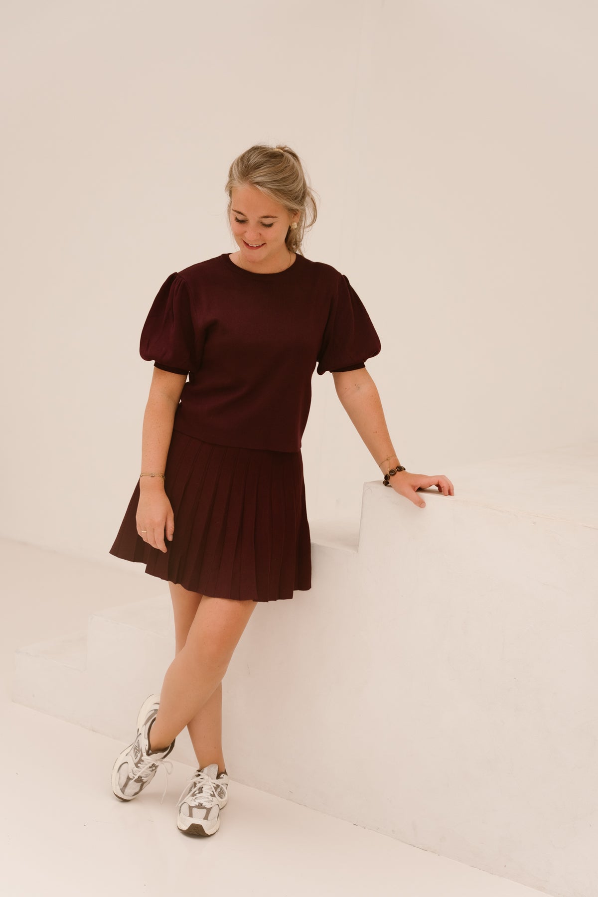 Beatrix top Pofmouw Burgundy