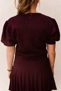 Beatrix top Pofmouw Burgundy