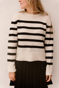 Objaggie sweater stripes black