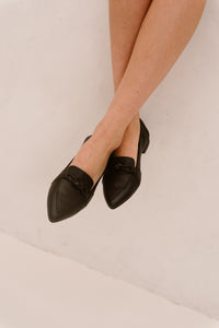 Duna 27-b leather loafer black