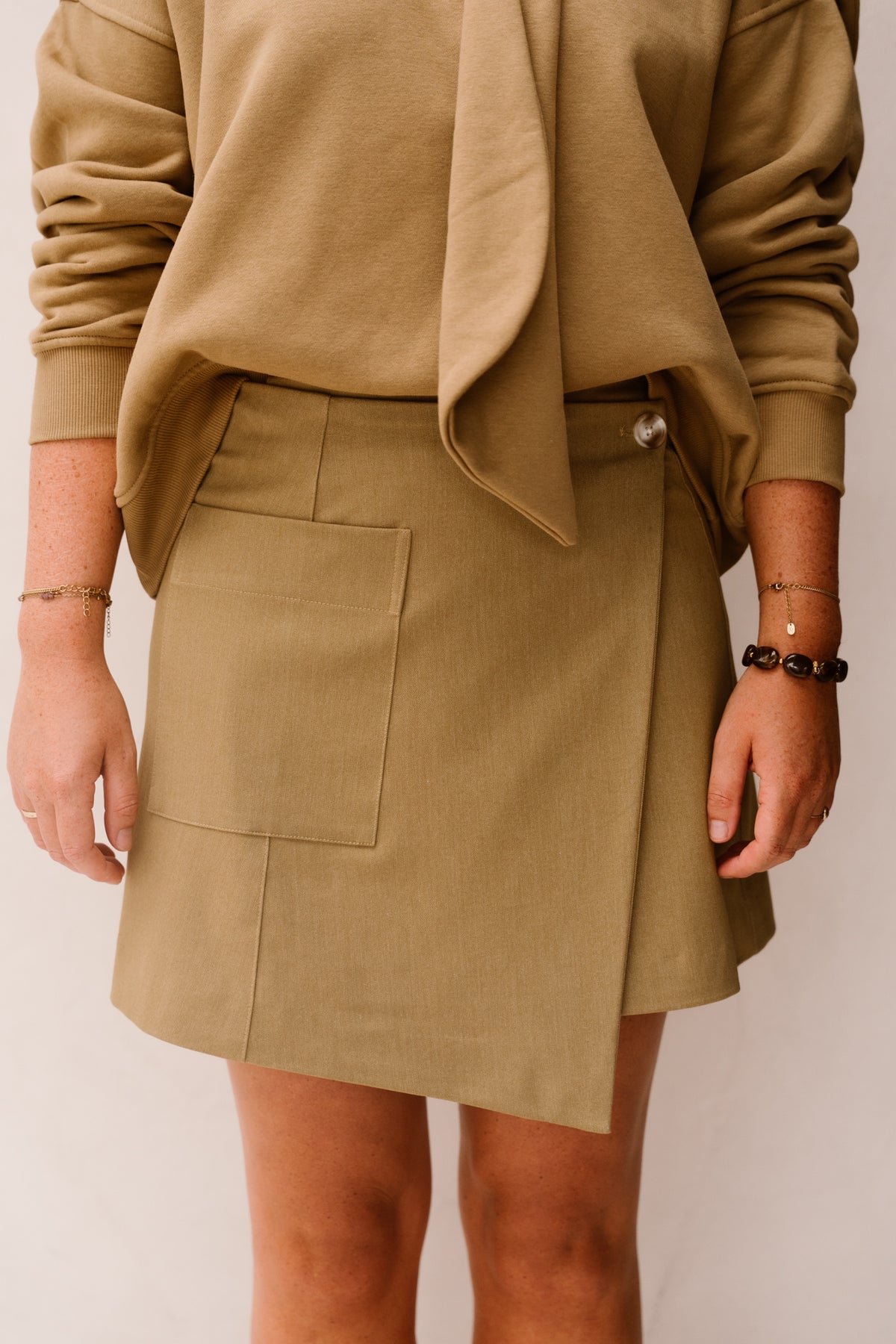 Objlisa wrap skirt fennel seed