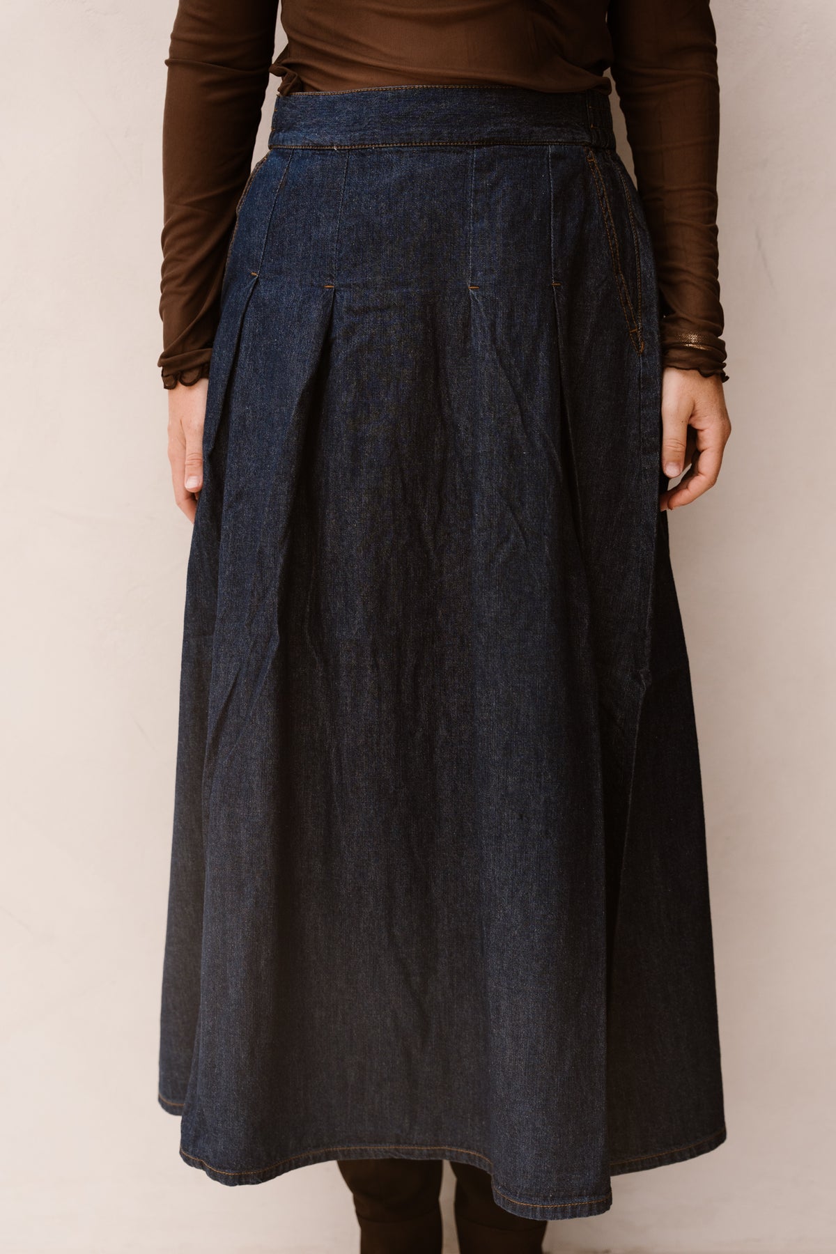 FQlisea Skirt Dark Blue Denim