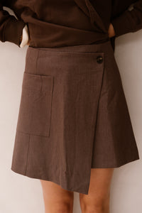 Objlisa wrap skirt seal brown