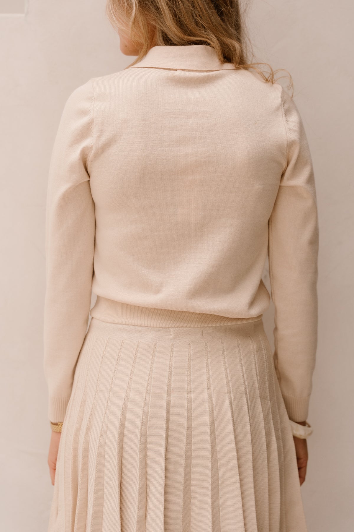 Britt polo top beige