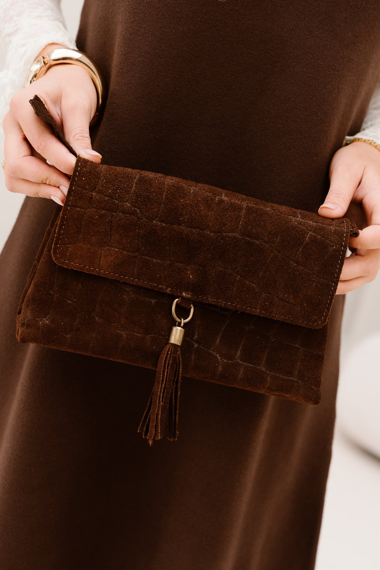 Bag Zira suede bordeaux