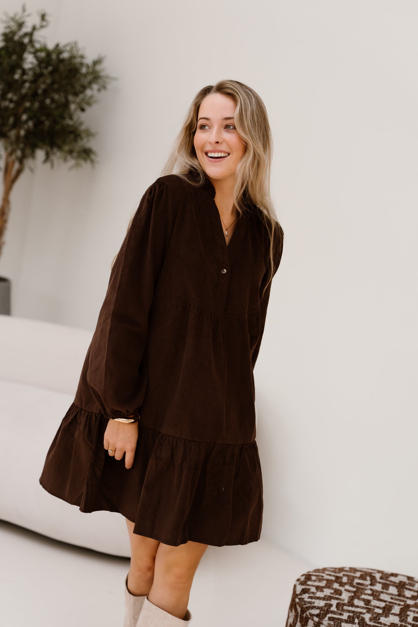 Esma Dress Brown