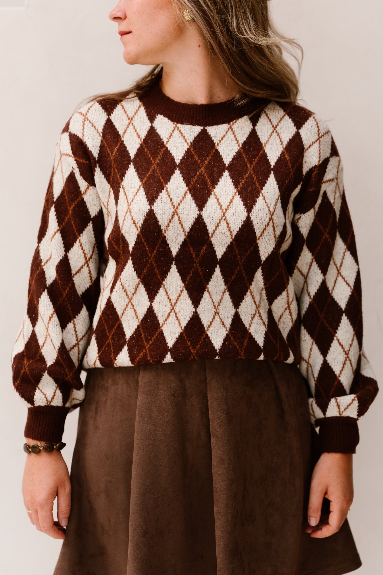 Delilah Strickpullover Ecru