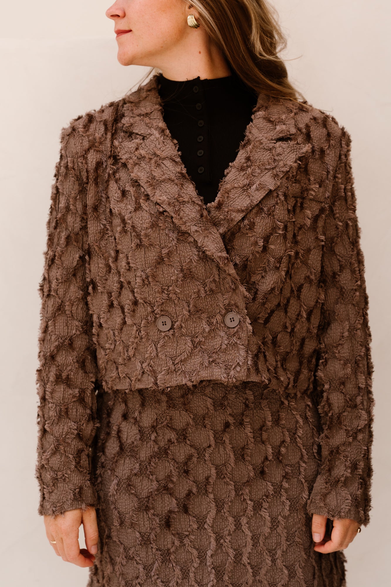 Loa blazer dark chocolate
