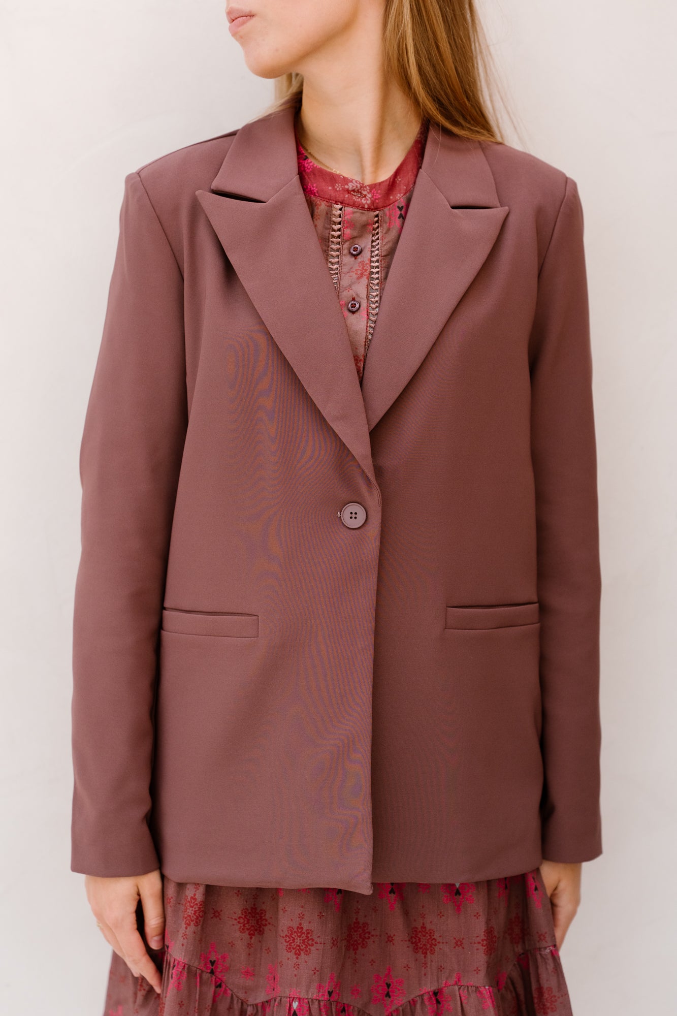 Kicki blazer Rosy Brown
