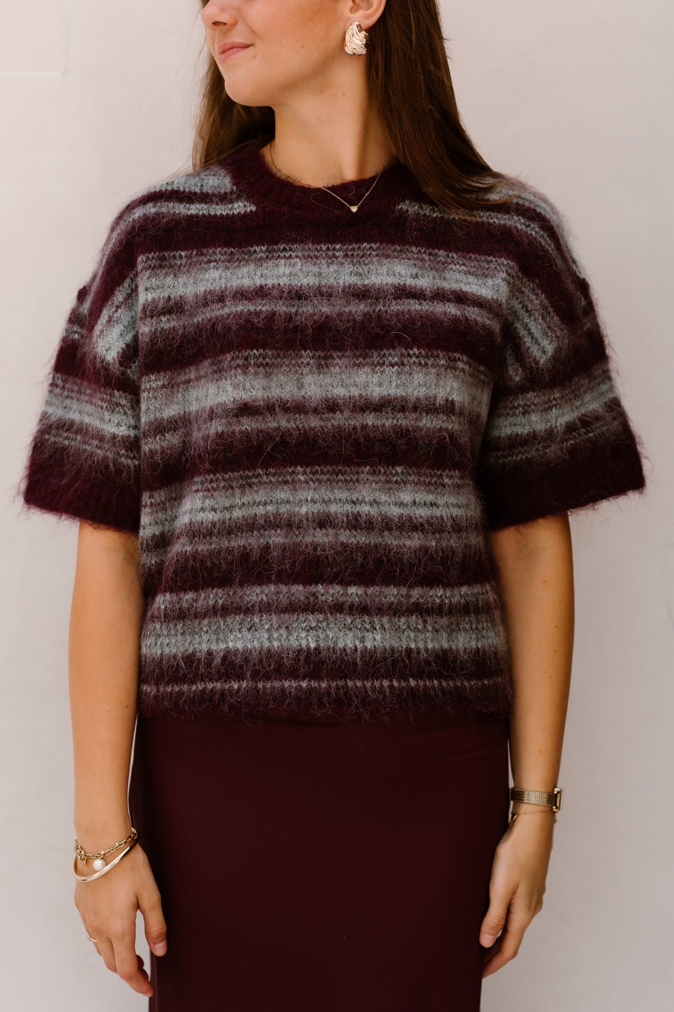 MSCHLycie 2/4 Pullover STP Purple-Gray