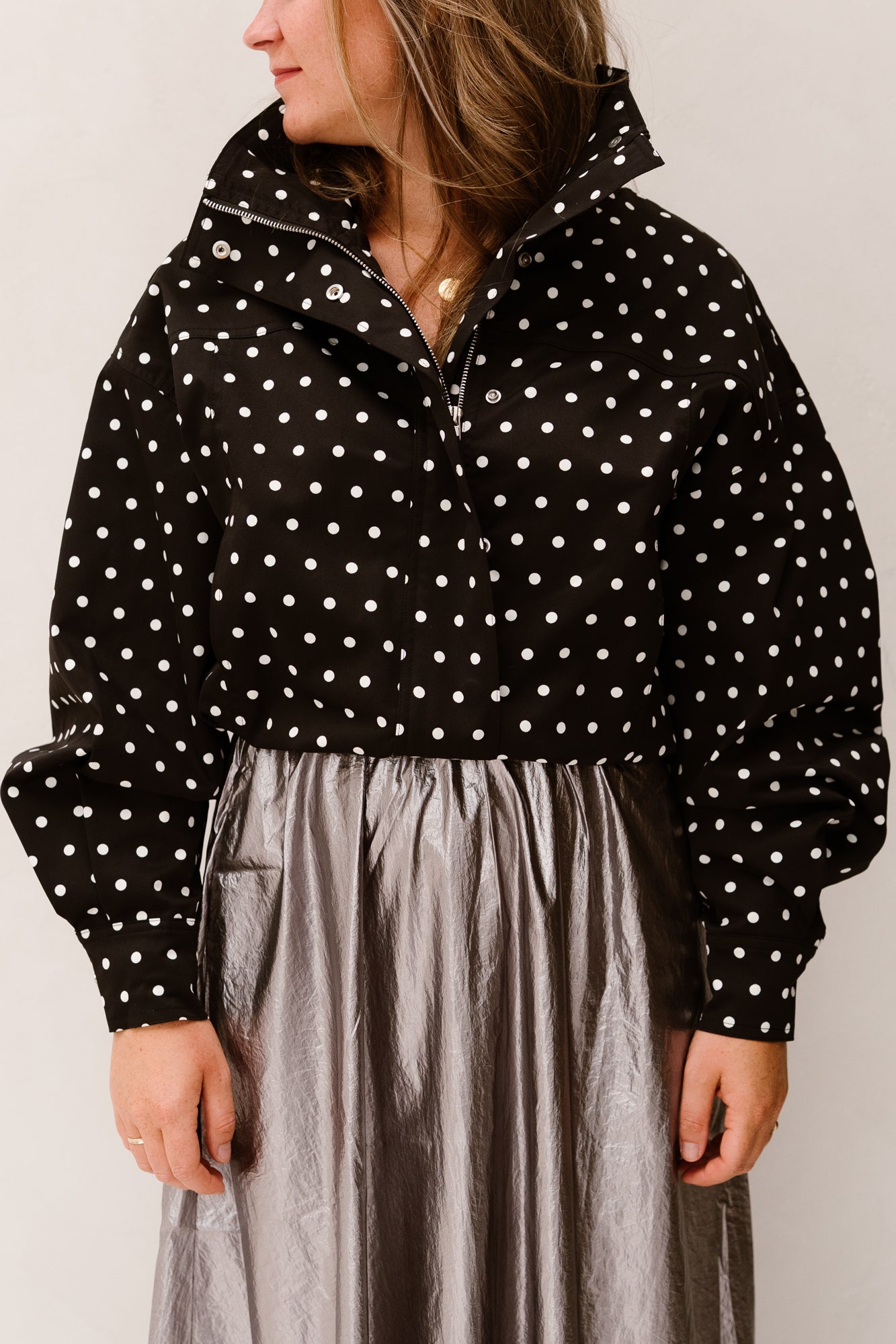 Callisa Dot Jacket Black