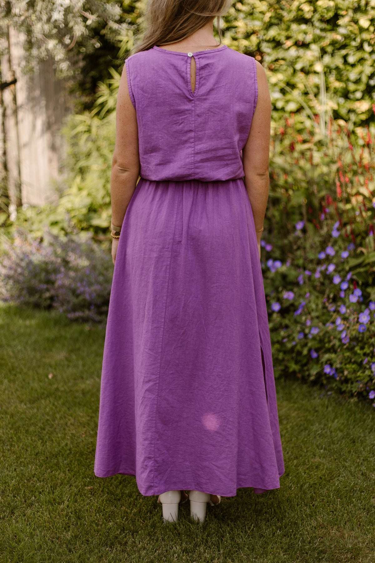 Linnen lila set