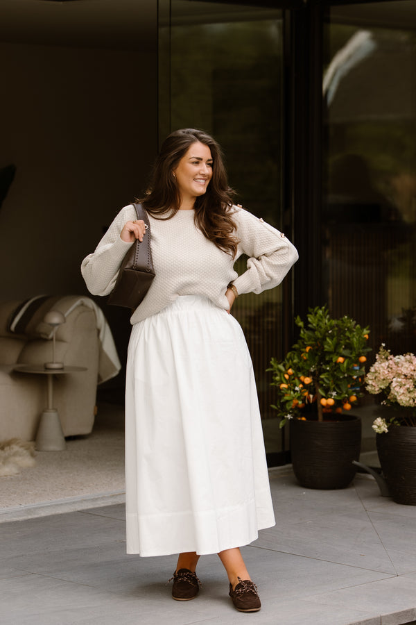 Teagan Knitting Sweater Sand