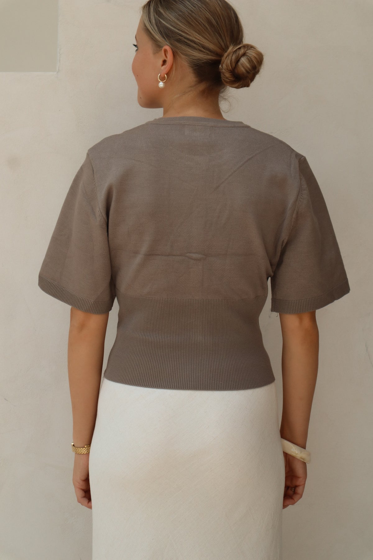 Bloom Top Taupe