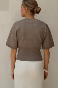 Bloom Top Taupe