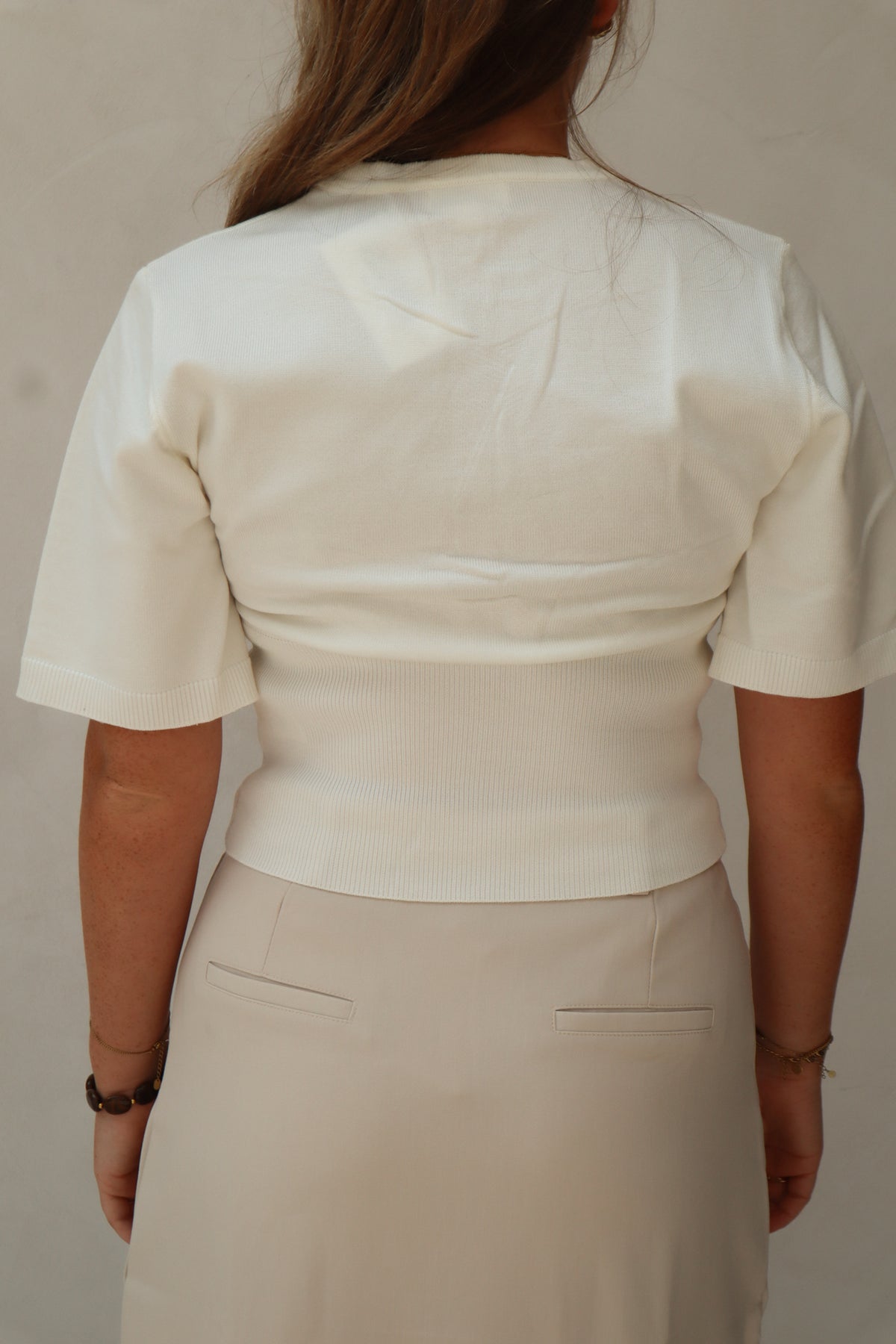 Bloom Top Off White