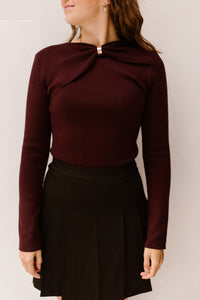 Daantje top bordeaux