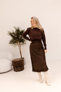 Daisy top brown