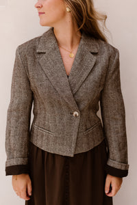 Valia herringbone s blazer