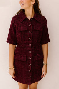 Deluxe Dress Burgundy