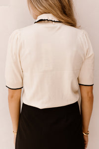Objdolly Thess Re Knit Pullover Birch/Black