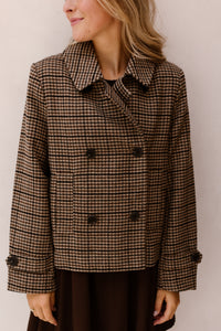 Debora jas ruit bruin