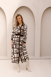 K-design print jurk D102