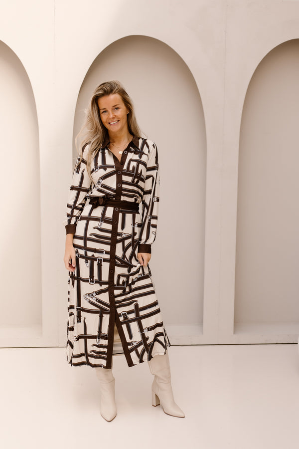 K-design print jurk D102
