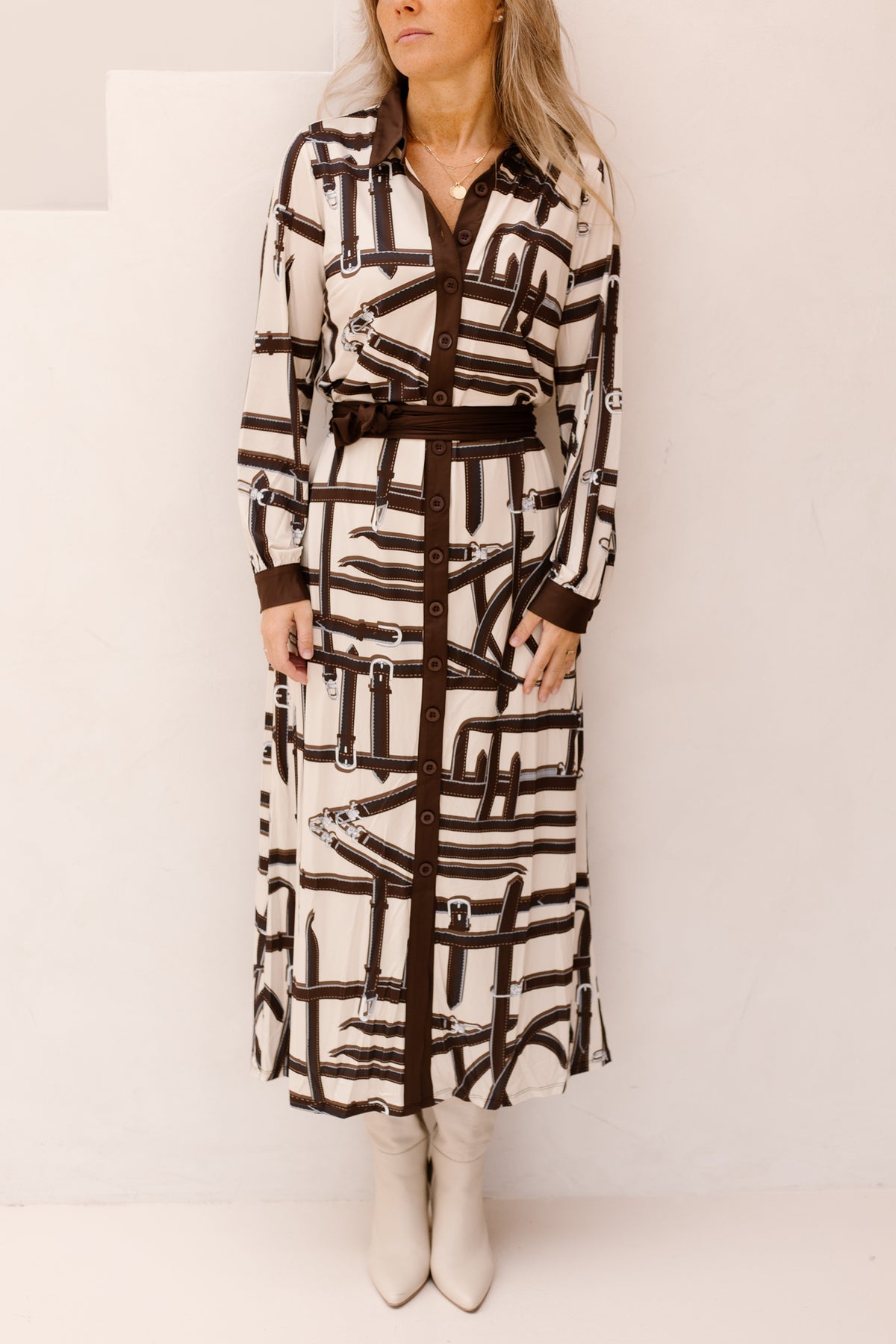 K-design print jurk D102