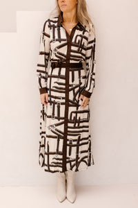 K-design print jurk D102