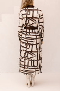K-design print jurk D102