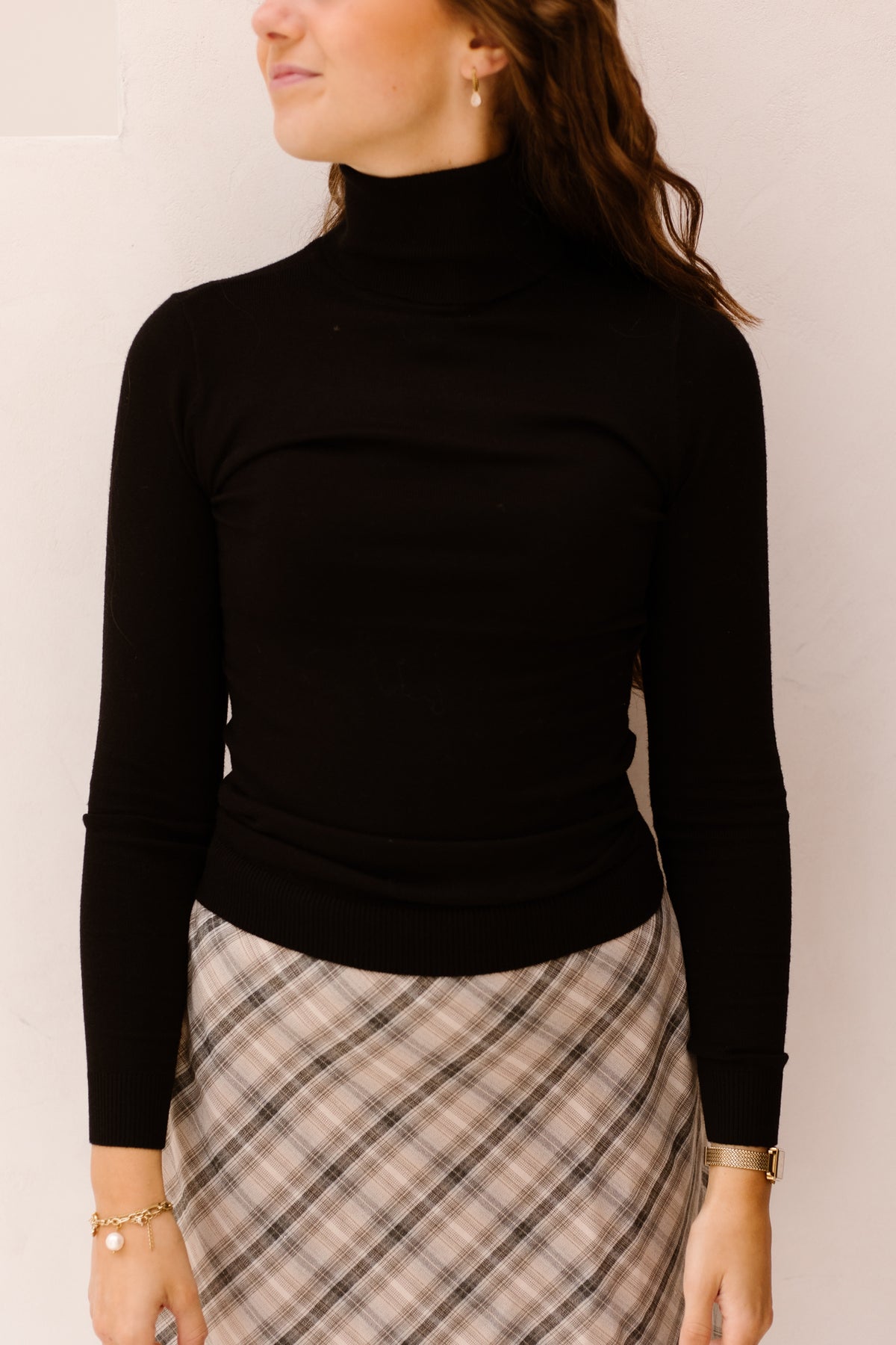 Objthess Rollneck Knit Pullover Black