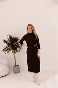 Devoted Dress Dark Chocolate