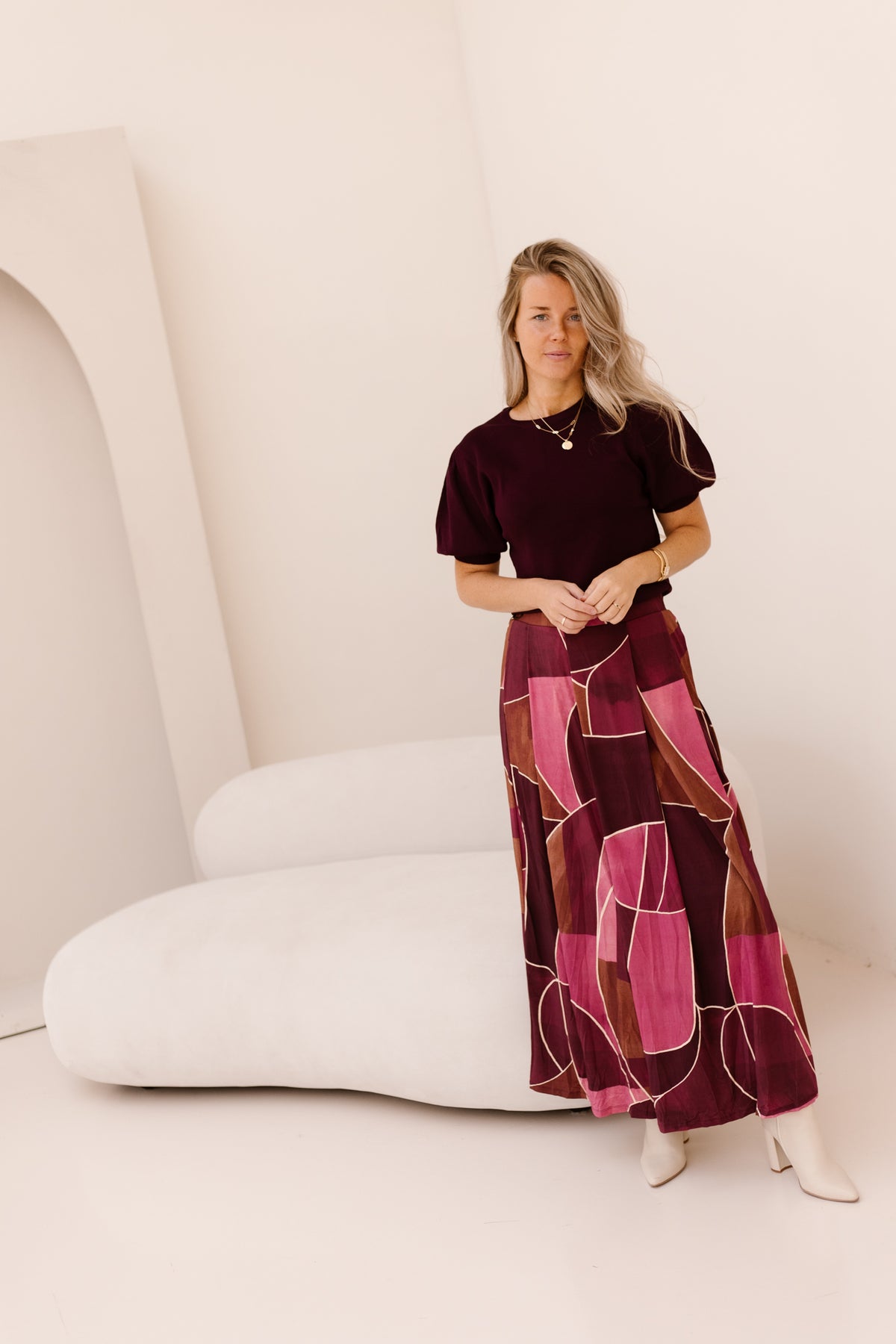 Dineke top bordeaux