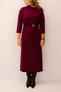 Devoted Dress Burgundy