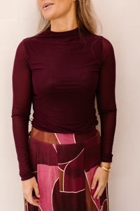 Tally Top Burgundy