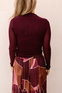 Tally Top Burgundy