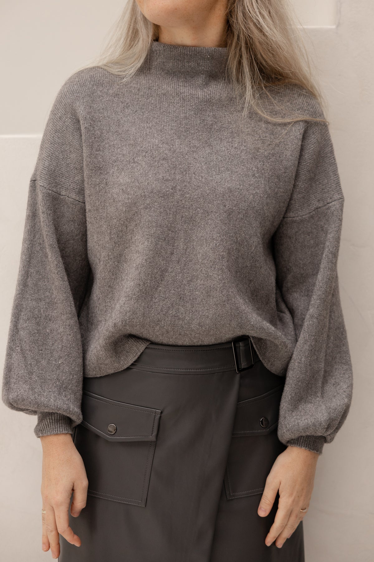 Yaren turtle sweater grey