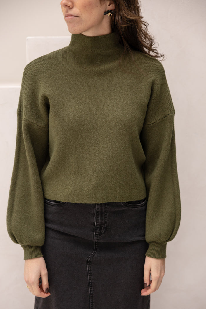 Yaren turtle sweater green