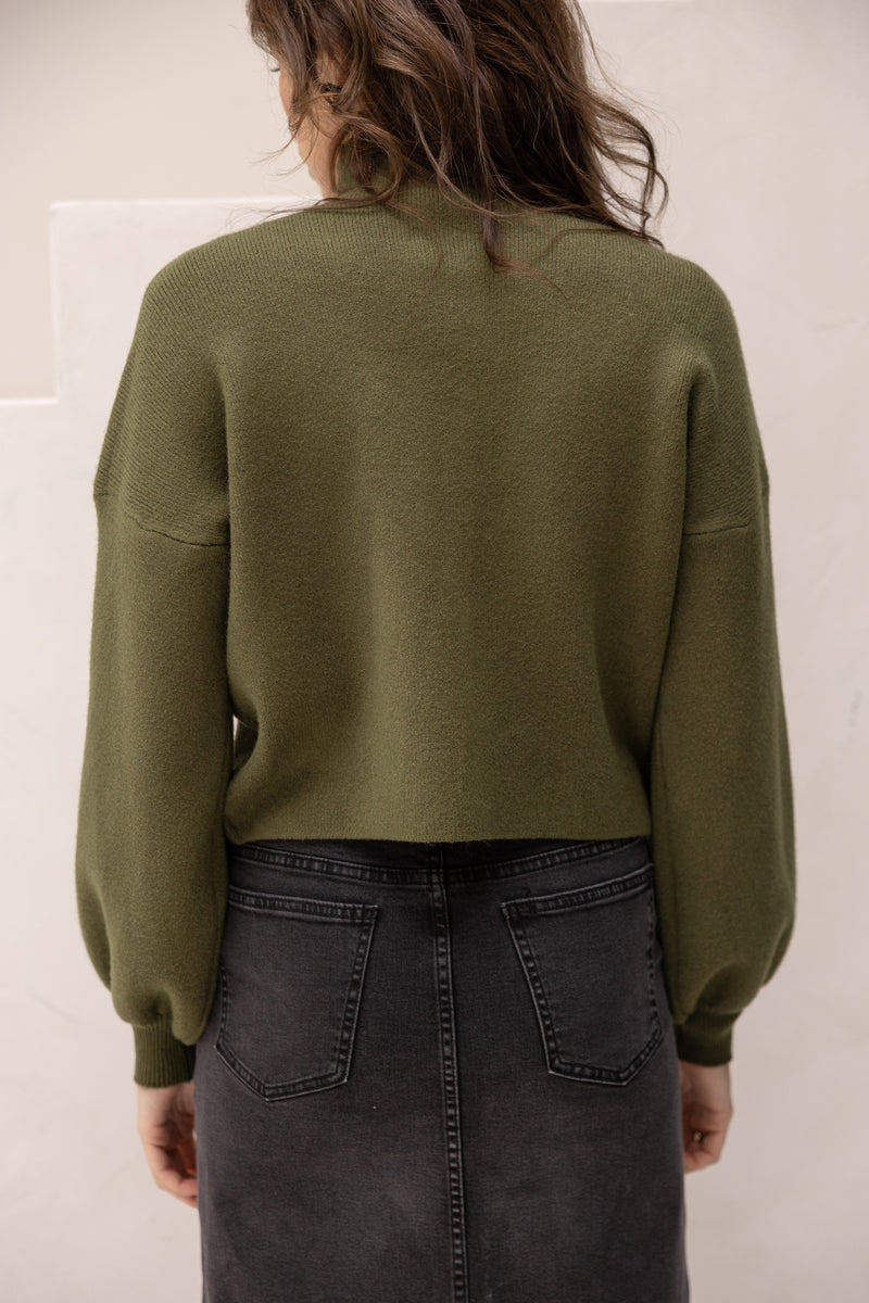 Yaren turtle sweater green