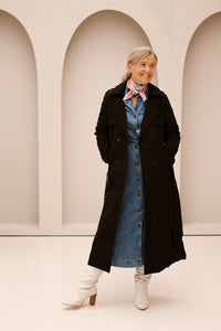 MSCHTuro Alena Hemdkleid Mittelblau