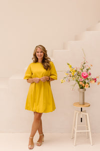Zoe jurk lime