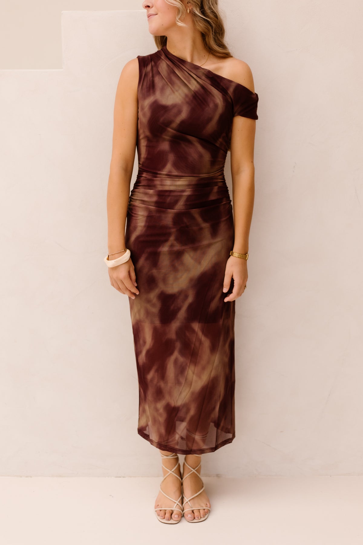 Zilot jurk aubergine