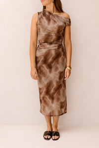 Zilot jurk bruin