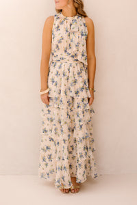 Marli Chiffonkleid, einfarbig, hellblau