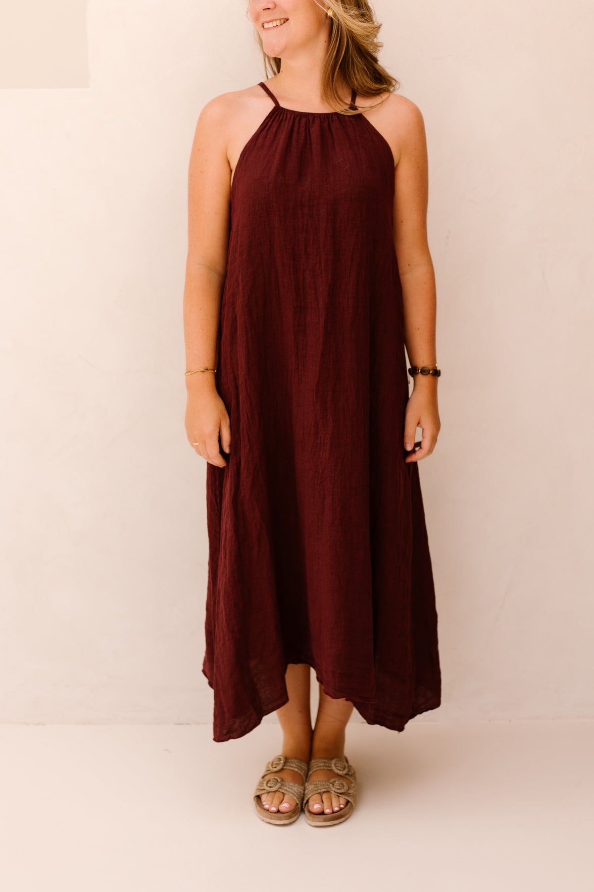 Zahra bordeaux jurk