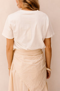Tshirt opdruk beige