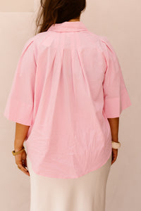 Pink oversized blouse