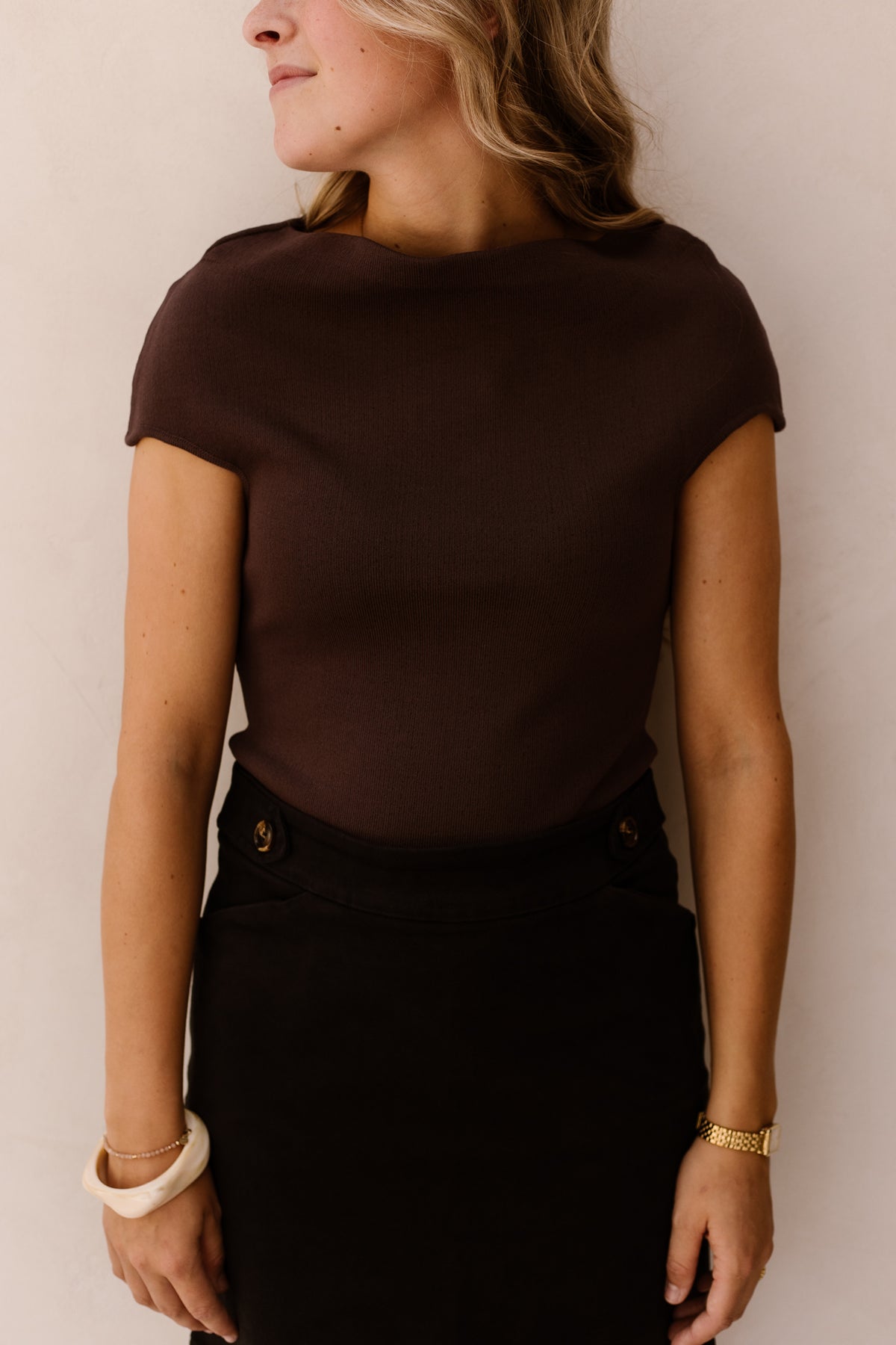 Ziza top brown